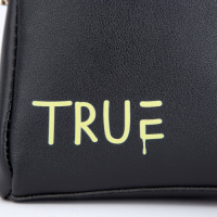 Сумка молодёжная через плечо True, цвет чёрный