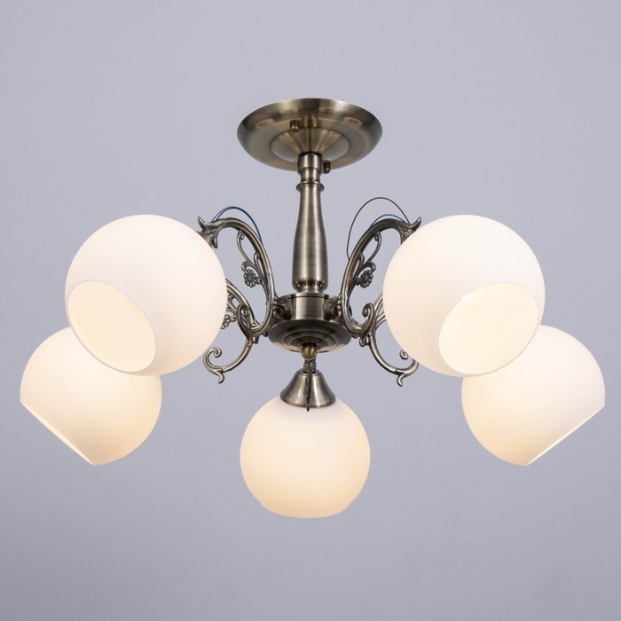 Люстра Люстра "Аурелия" 5x60Вт E27 античная бронза 60х60х30см.