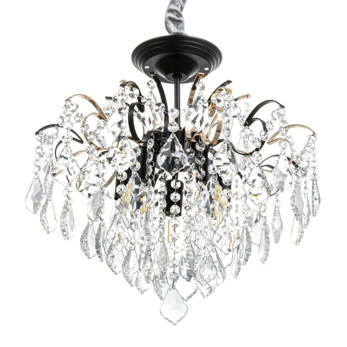 Люстра Люстра "Далила" 5хЕ14 40Вт черный золото 40х40х39см BayerLux