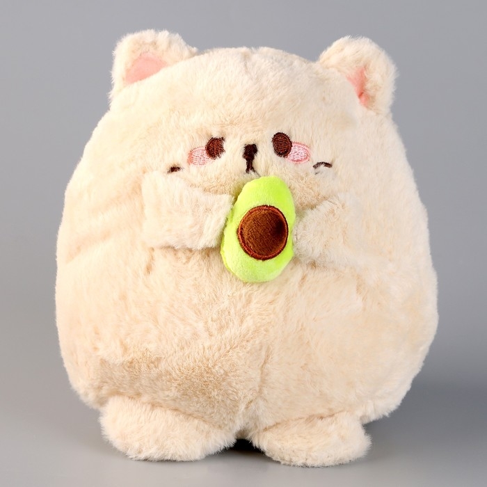 Мягкая игрушка «Котик с авокадо»