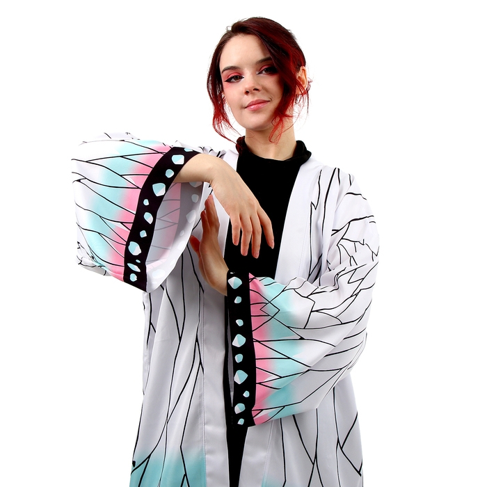 Карнавальное хаори «Демонический клинок», р. 46-48 (L), цвет белый Карнавальное хаори «Демонический клинок», р. 46-48 (L), цвет белый