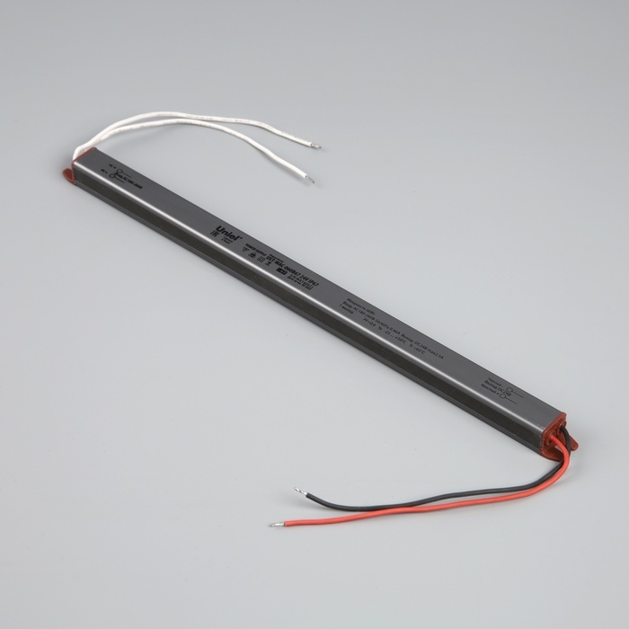 Ультратонкий блок питания для светодиодных лент и модулей Uniel, 60 Вт, 24 В, IP67 Ультратонкий блок питания для светодиодных лент и модулей Uniel, 60 Вт, 24 В, IP67