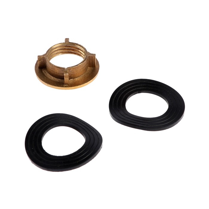 Кран водоразборный  Кран водоразборный "ЦС-СМ" ЭМ900001, белый маховик, хром