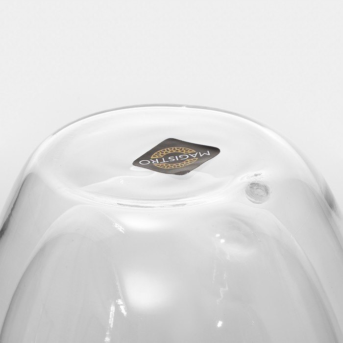 Набор стеклянных стаканов с двойными стенками Magistro «Поль», 350 мл, 2 шт, 8,5×12 см Набор стеклянных стаканов с двойными стенками Magistro «Поль», 350 мл, 2 шт, 8,5×12 см