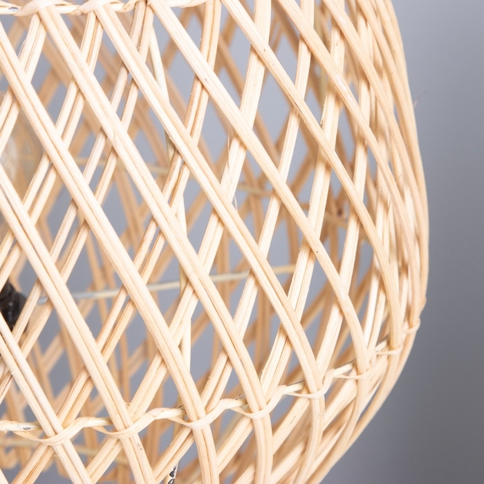 Светильник настольный из ротанга Светильник настольный из ротанга "Изящный" 1х120Вт, Е27, 35х35х60 см