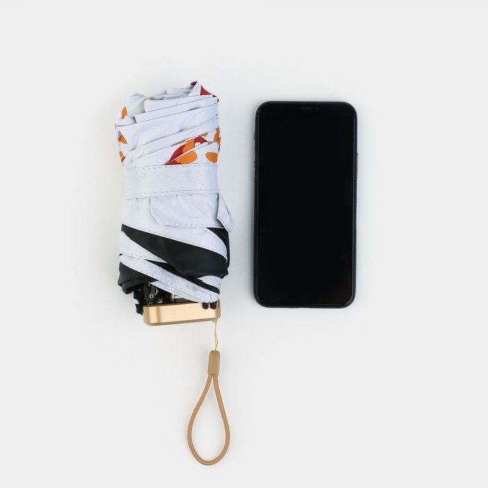 Зонт женский «Осеннее настроение», 6 спиц, складывается в размер телефона. Зонт женский «Осеннее настроение», 6 спиц, складывается в размер телефона.