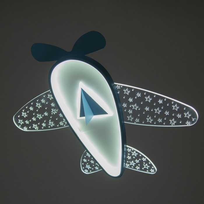 Светильник Самолет LED 30Вт синий 58х58х8 см BayerLux Светильник Самолет LED 30Вт синий 58х58х8 см BayerLux