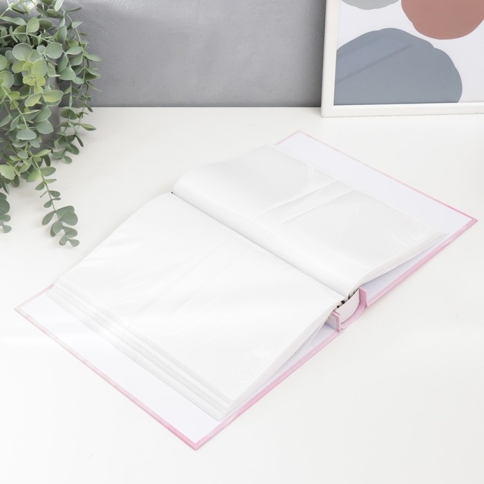 Фотоальбом на 200 фото 10х15 см Фотоальбом на 200 фото 10х15 см "Цветы в холщовом мешке" в коробке МИКС 26,5х20,5х5,5 см