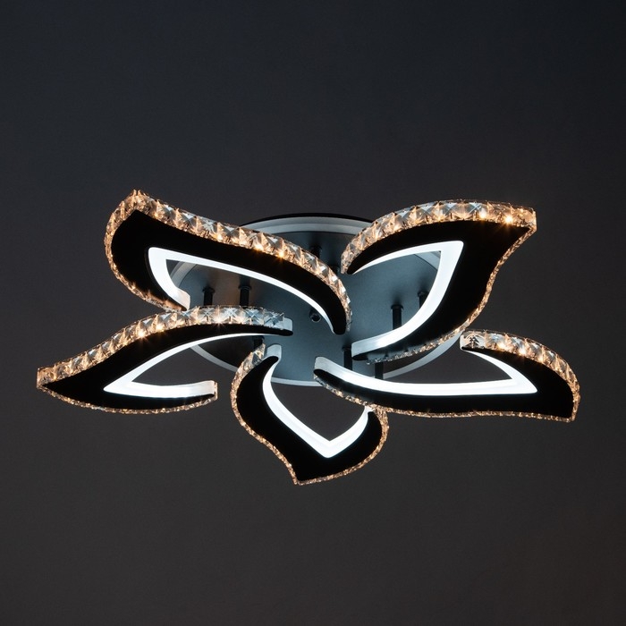 Люстра с ПДУ "Блейд" 5хLED 130Вт 3000-6000К RGB черный 65х65х10см