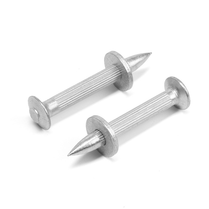 Дюбель-гвоздь  Дюбель-гвоздь "ТУНДРА", гвоздевой, для монтажного пистолета, оцинкованный, 4.5x40 мм, 0.5 кг