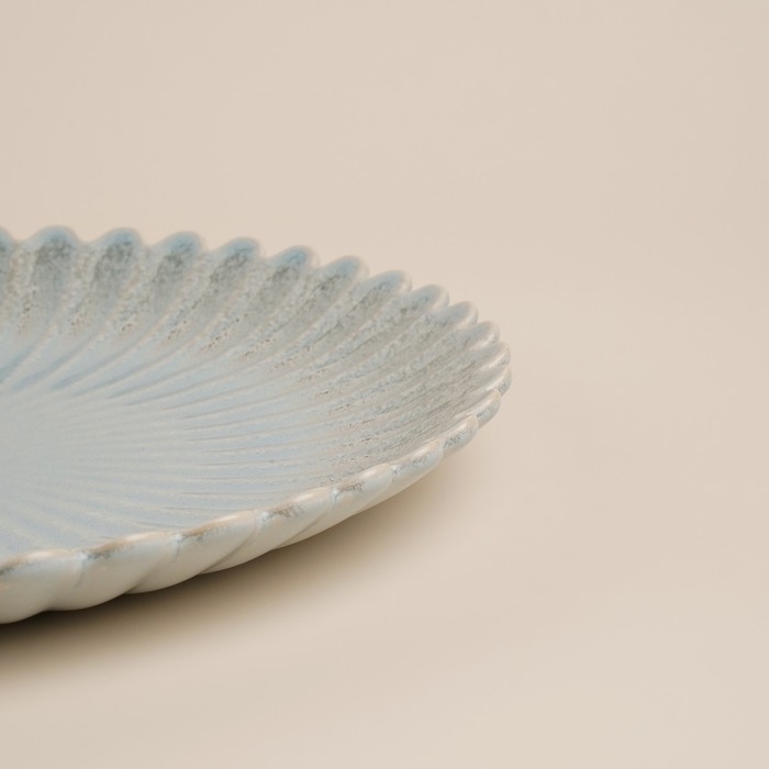 Блюдо для подачи SL Home «Эхо Крита», d=20 см, цвет голубой Блюдо для подачи SL Home «Эхо Крита», d=20 см, цвет голубой