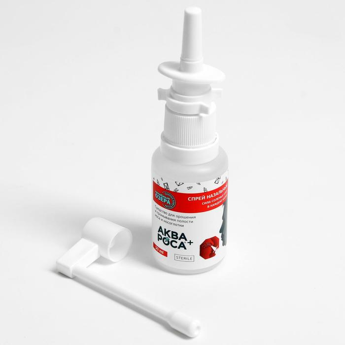 Набор Набор "АкваРоса+", спрей назальный 30 мл + ополаскиватель минеральный 300 мл, дополнительная насадка