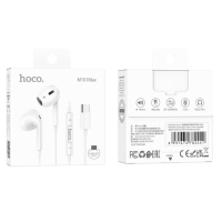 Наушники Hoco M101, проводные, вкладыши, Type-C, 1.2 м, белые