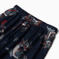 Пижама женская (рубашка и брюки) KAFTAN "Дракон", размер 40-42, синий