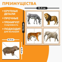 Картинки-половинки «Животные Африки»