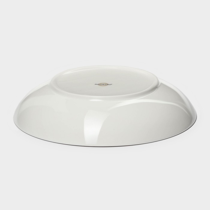 Тарелка глубокая фарфоровая Magistro &laquo;La Perle&raquo;, 1 л, d=22,5 см, цвет белый