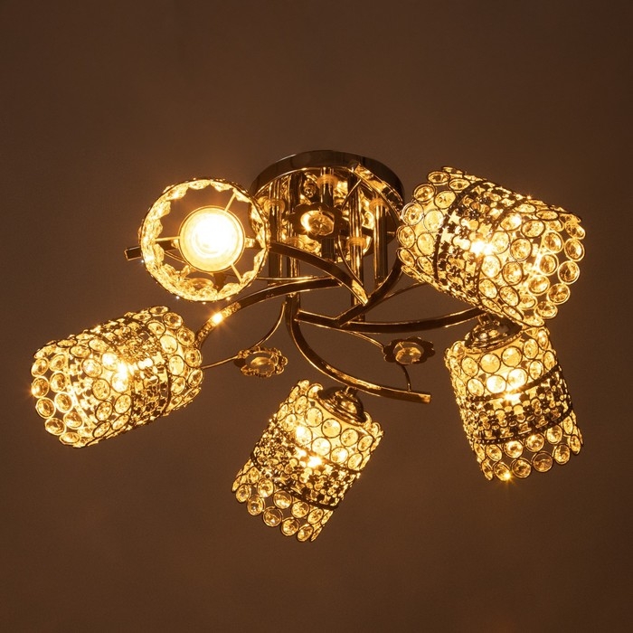 Люстра Люстра "Берти" 5х40Вт Е27 Хром МОДЕЛЬ: 2612376