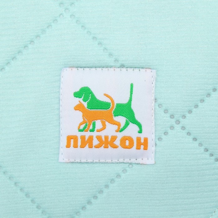 Пелёнка для животных многоразовая впитывающая, 70 х 100 см, мятная