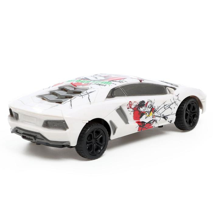Машина радиоуправляемая «Спорткар», на батарейках, цвет белый Машина радиоуправляемая «Спорткар», на батарейках, цвет белый