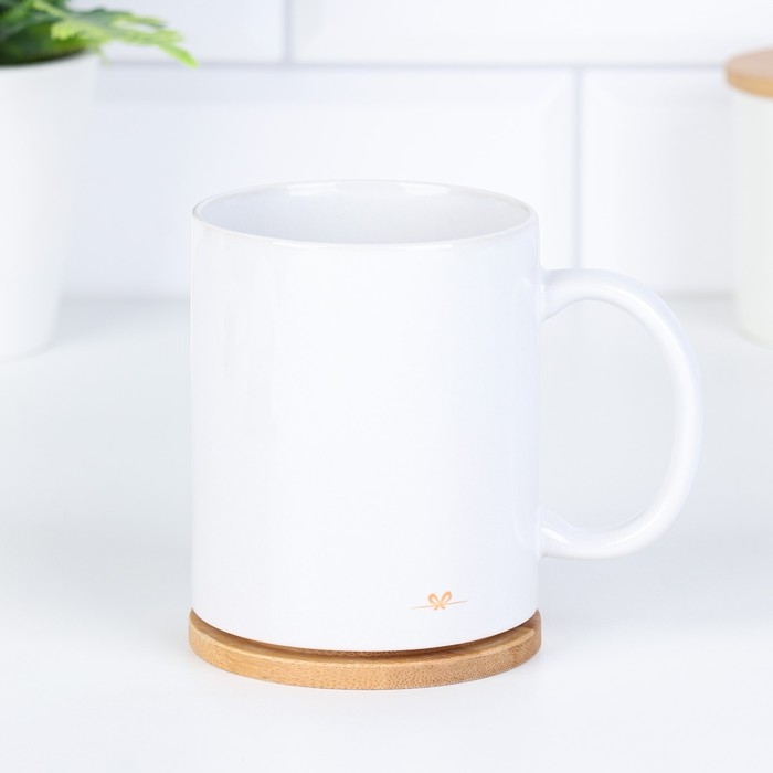 Кружка сублимация "С характером" с нанесением, 320 мл