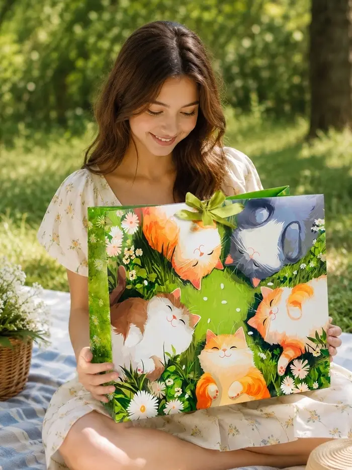 Пакет подарочный Happy birtday, XL, 49&times;40&times;19 см