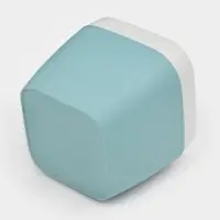 Подставка для зубных щёток Martika &laquo;Эллиса&raquo;, 10.4&times;10.4&times;9.9 см, пластик, бирюзовая