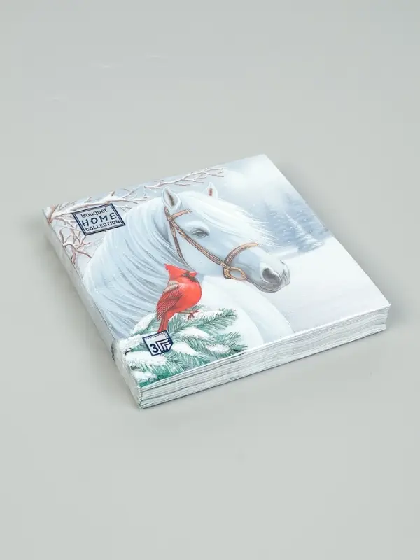 Салфетки бумажные трёхслойные «Волшебная лошадь», 33х33, 20шт