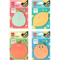 Стикеры с клеевым краем Deli 76х76 мм,30 листов,цвет и форма в асс-те&nbsp;