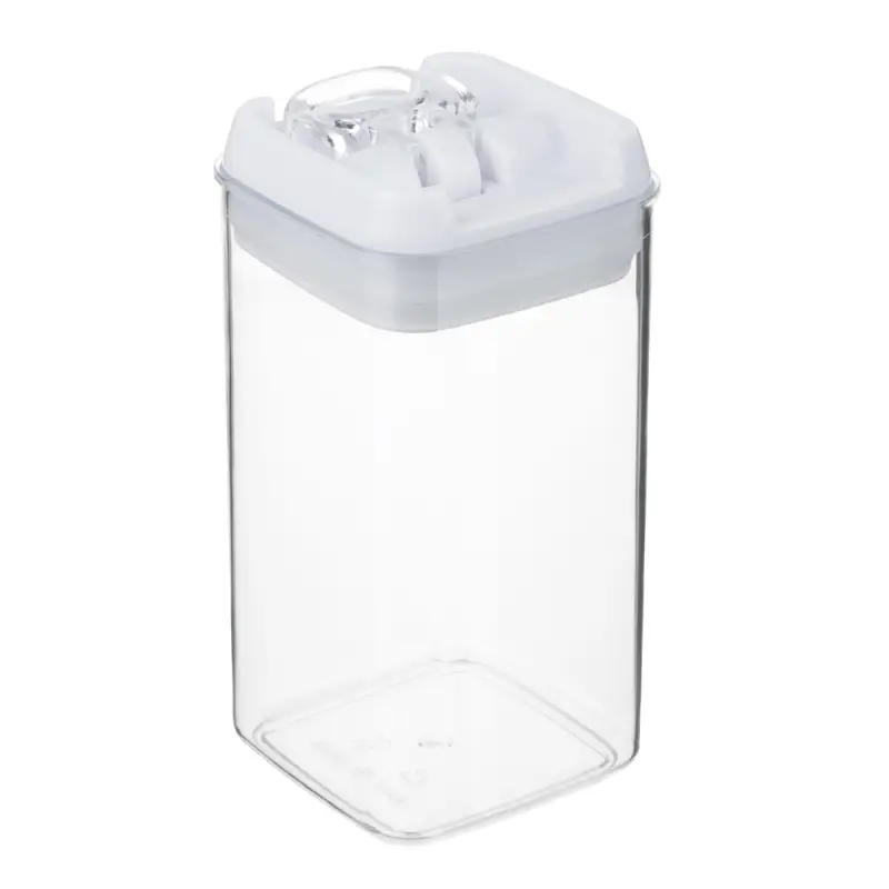 Банка для сыпучих продуктов, тм VETTA, Миндаль, 550мл квадратная, пластик