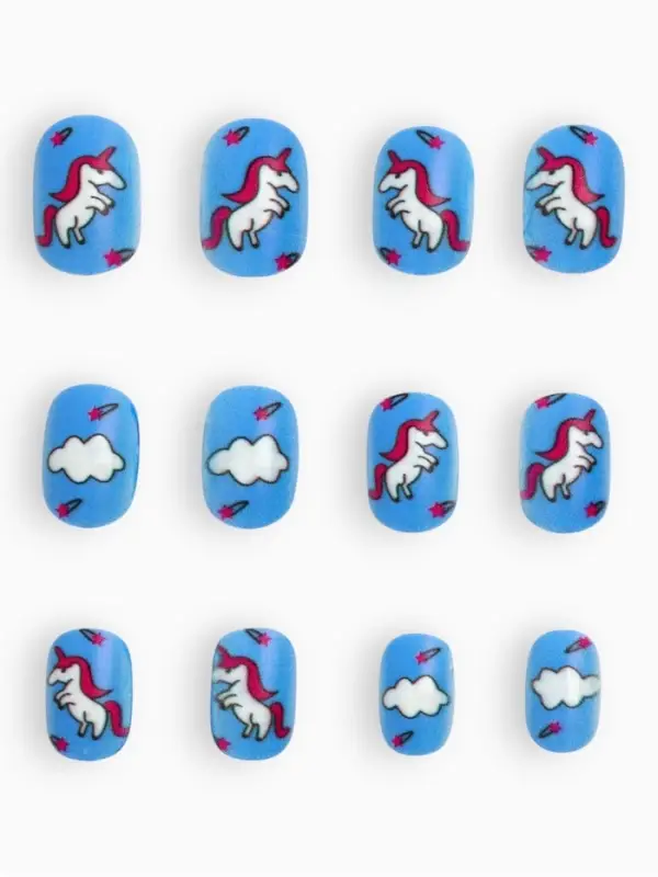 Детские накладные ногти &laquo;Единорог&raquo;, 12 шт.