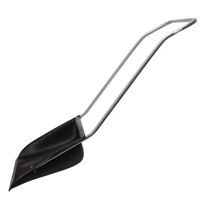 Движок пластиковый для уборки снега, чёрный ковш 600 × 470 мм, металлическая планка, металлическая ручка цвет МИКС Движок пластиковый для уборки снега, чёрный ковш 600 × 470 мм, металлическая планка, металлическая ручка цвет МИКС