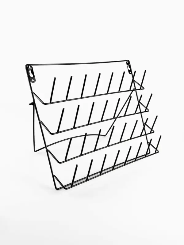 Органайзер-стойка для ниток, настенная/настольная, с подставкой, 40&times;31 см, чёрный