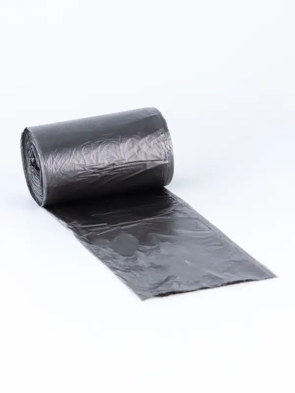 Мешки для мусора в рулоне 60 л, черные, ПНД, 9 мкм, 100 шт Мешки для мусора в рулоне 60 л, черные, ПНД, 9 мкм, 100 шт