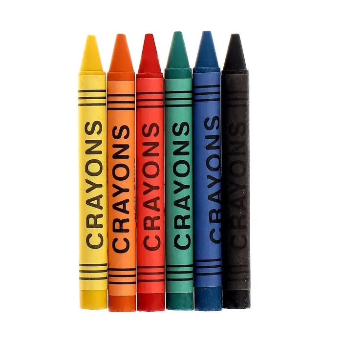 Мелки восковые, набор 6 цветов, высота 8 см, диаметр 0.8 см Мелки восковые, набор 6 цветов, высота 8 см, диаметр 0.8 см