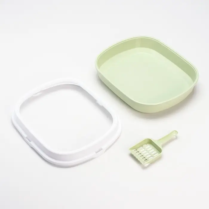 Туалет с бортом 40×34×11 см, зелёный Туалет с бортом 40×34×11 см, зелёный