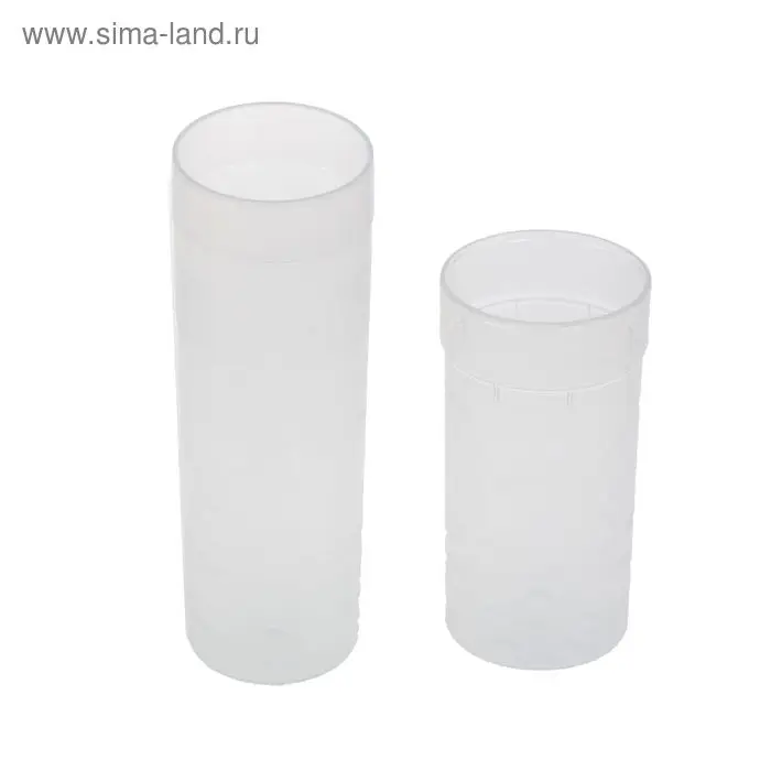 Пенал-тубус Стамм Cristal, 45 х 195 мм, пластиковый, прозрачный, бесцветный Пенал-тубус Стамм Cristal, 45 х 195 мм, пластиковый, прозрачный, бесцветный