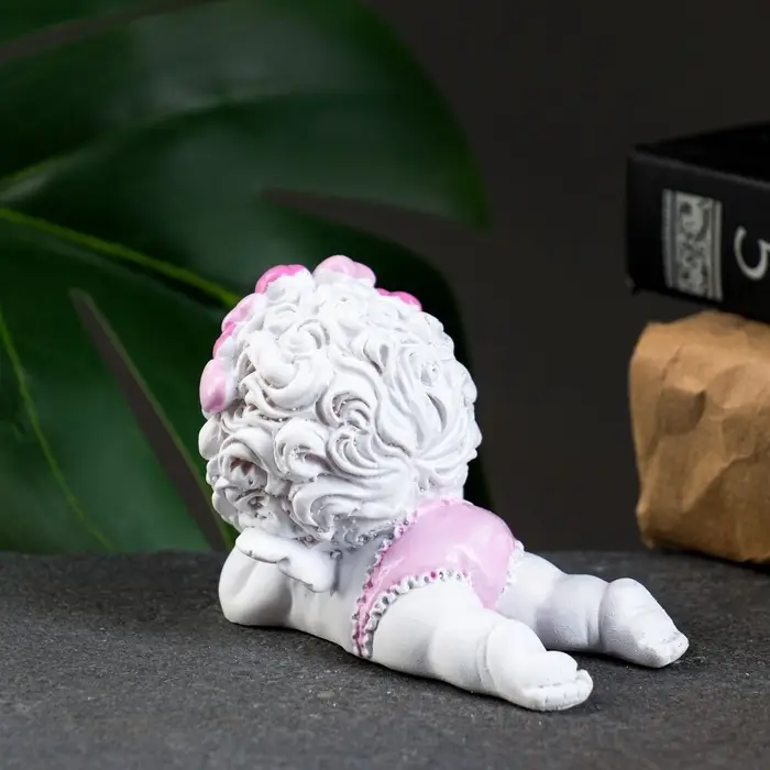 Фигура &laquo;Ангел лежит личико на ручках&raquo; 8&times;5.5&times;6.5 см