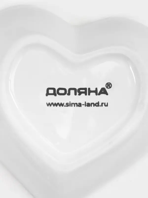 Соусник Доляна &laquo;Сердце&raquo;, 50 мл, 8&times;7.3 см, керамика, белый