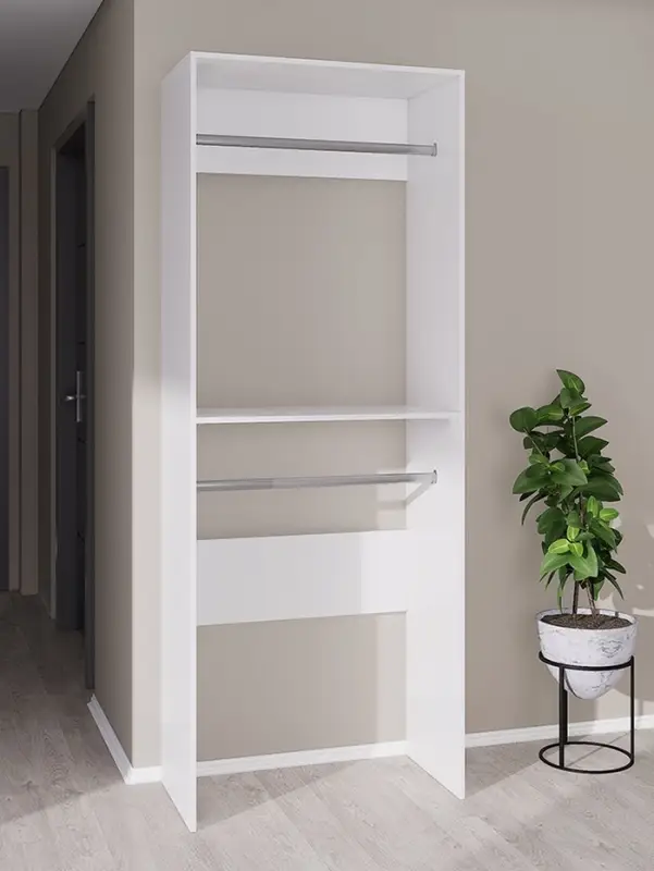 Комплект модульной гардеробной системы «Модус», 2800×2080×510 мм, цвет белый