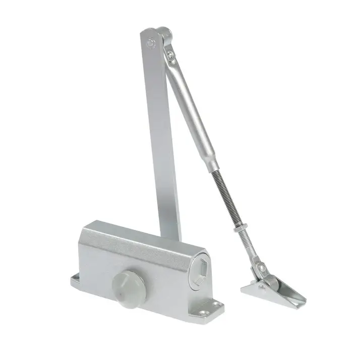 Доводчик дверной ТУНДРА d=40SL, от 25-40 кг, цвет серебро