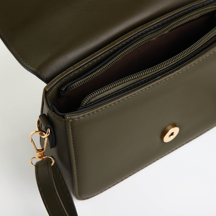 Сумка женская мессенджер на магните, цвет хаки Сумка женская мессенджер на магните, цвет хаки