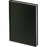 Ежедневник недатированный черный,А5,145х205мм,136л,Ideal 3-122/03