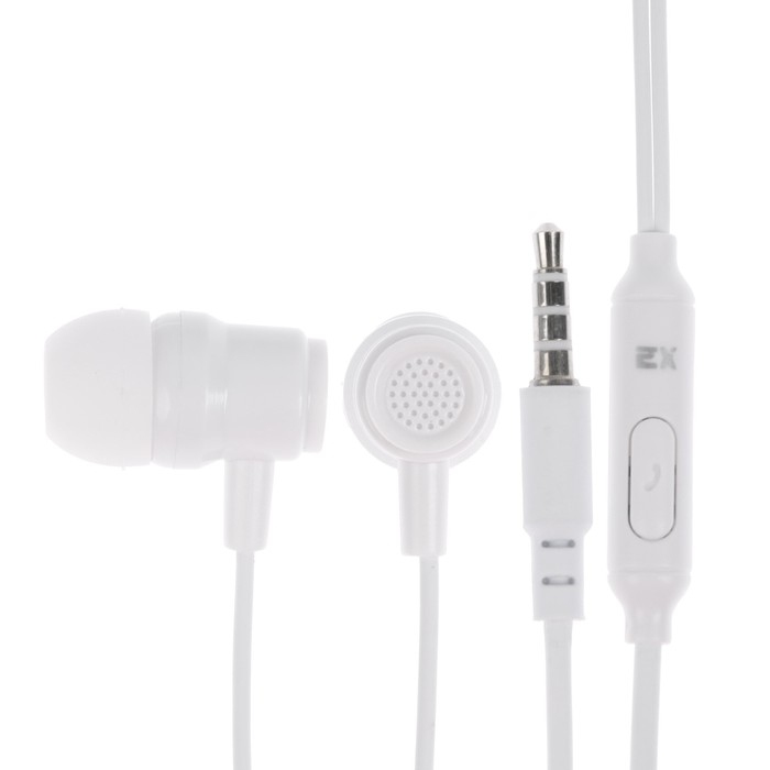 Наушники Exployd EX-HP-1471, вакуумные, микрофон, проводные, 108 дБ, 1.2 м, 3.5 мм, белые Наушники Exployd EX-HP-1471, вакуумные, микрофон, проводные, 108 дБ, 1.2 м, 3.5 мм, белые