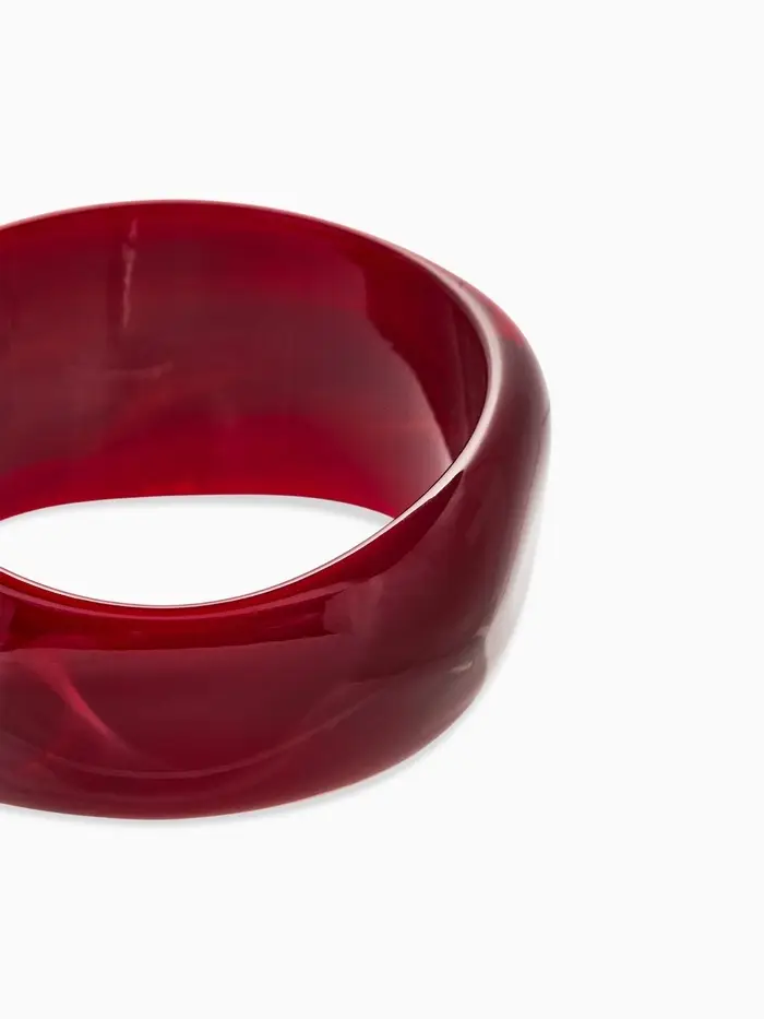 Браслет манжет акрил "Тренд", цвет бордово-малиновый