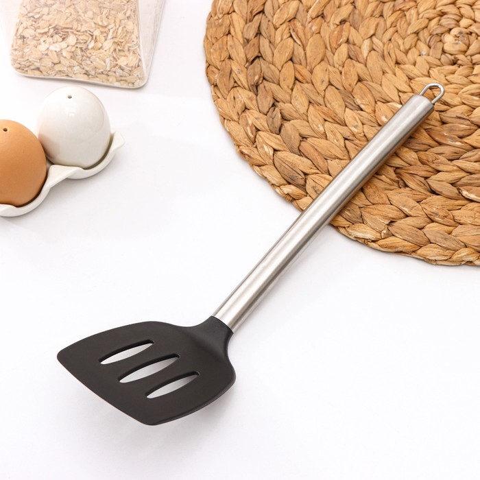 Лопатка Доляна «Стил», 33 см, с прорезями