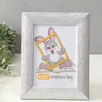 Фоторамка для фото 15х21 см "Luxe Elegance" пластик, серебро, (пластик экран)