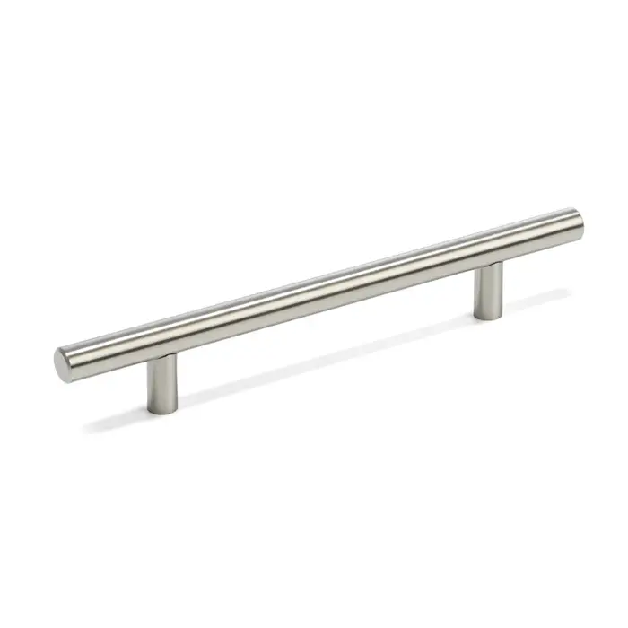 Ручка рейлинг ТУНДРА, нерж. сталь, d=12 мм, м/о 128 мм, цвет никель, фасовка 500 шт.