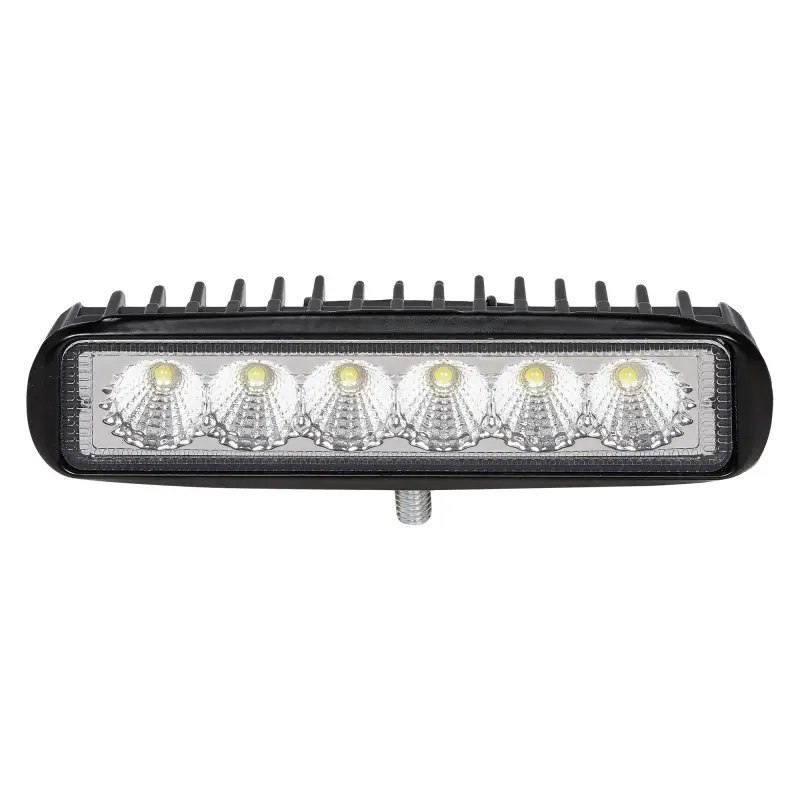 Фара светодиодная прямоугольная, 6 LED рассеянный свет, 18W, (157х42х40) 12/24V