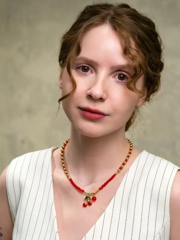 Колье из бисера &laquo;Вишня&raquo;, 40 см, красное в золоте