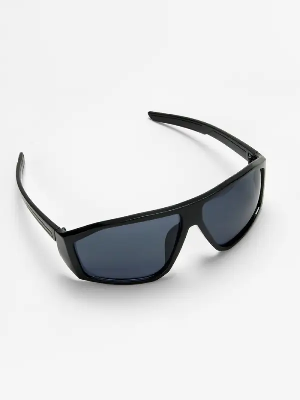 Очки солнцезащитные спортивные, uv 400, ширина 14.7 см, дужка 13.5 см, высота 4.2 см, чёрные